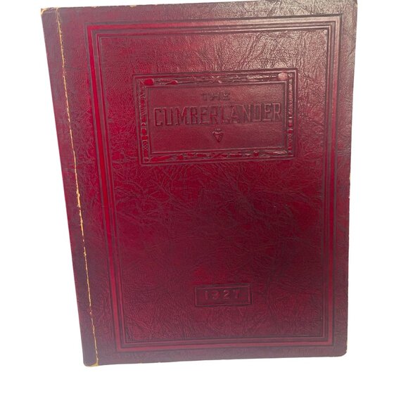 The Cumberlander 1927 Yearbook - Rich Maroon Embossed Cover - Picture 1 of 11